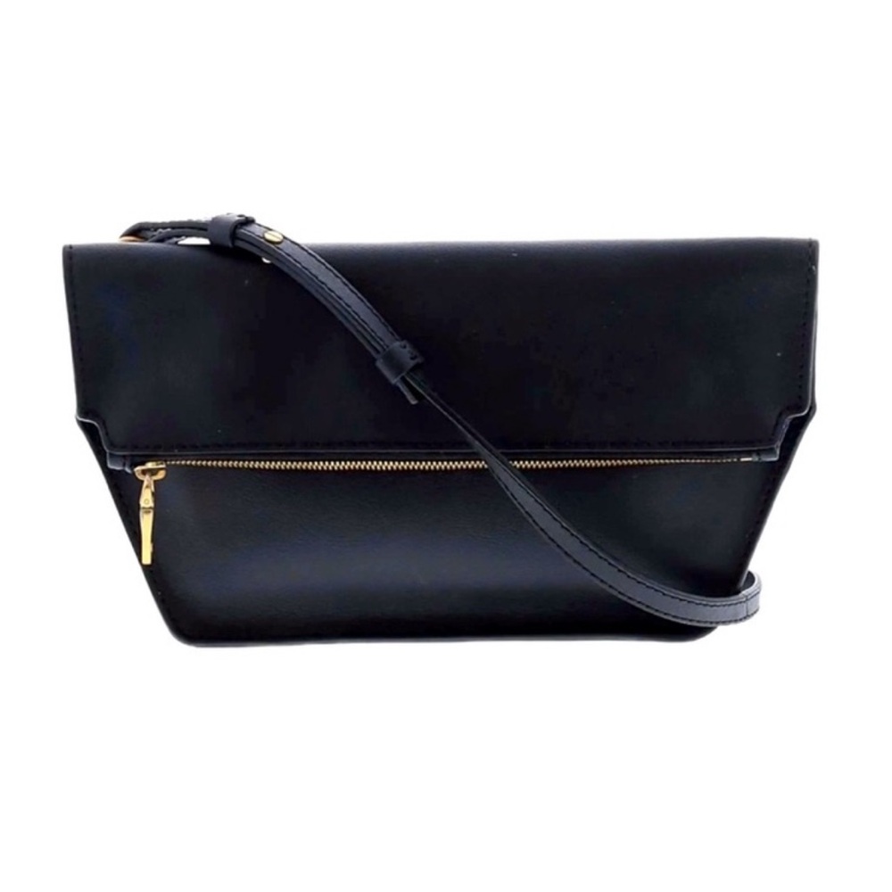 Black Leather Crossbody Bag